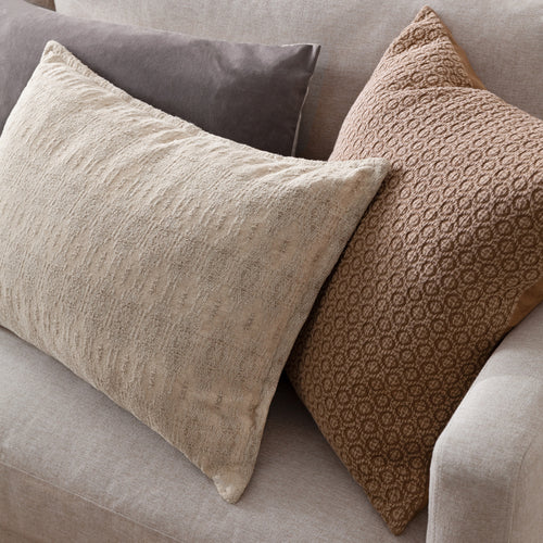 Not Applicable Beige Cushions - Ramas Jacquard Cushion Cover Chalk Yard