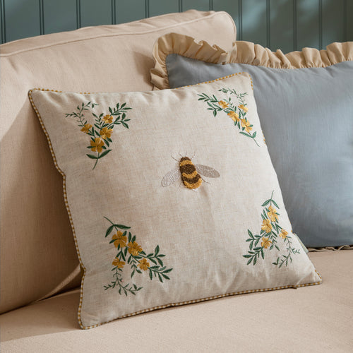 Animal Beige Cushions - Ramble Bee Tufted Cushion Cover Natural Wylder