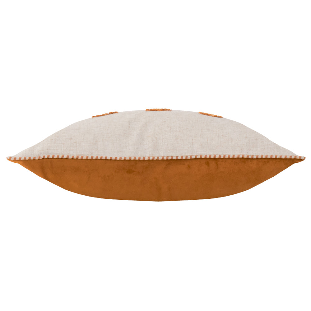 Ramble Highland Cow Tufted Cushion Ginger