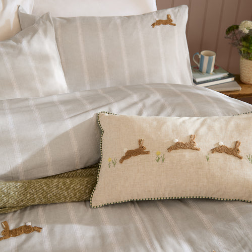 Ramble Hares Duvet Cover Set Sage