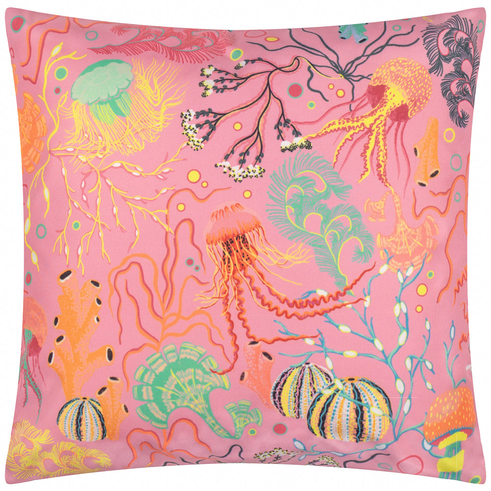 Reef Printed Outdoor Cushion Pink