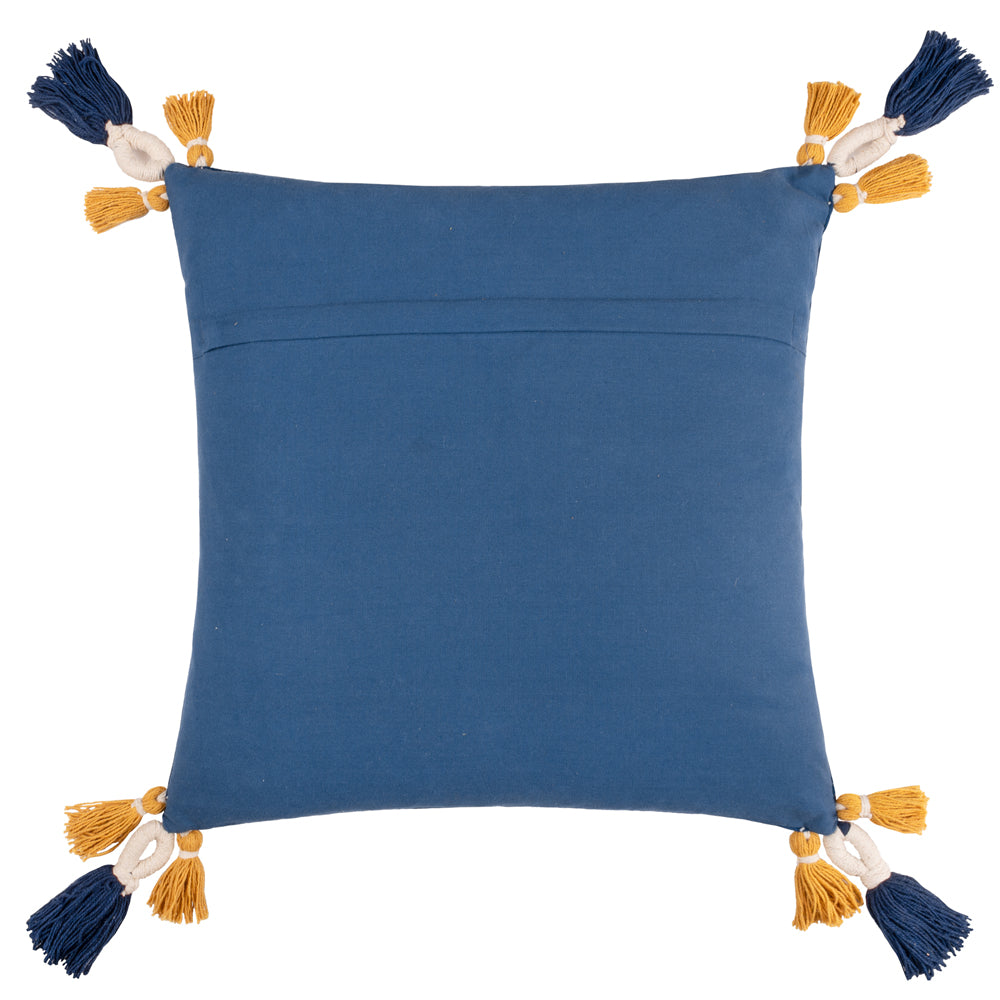Regal Leopard Cushion Royal Blue