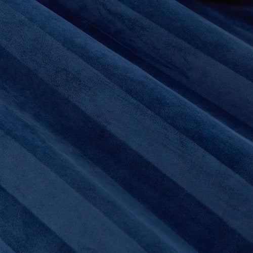 Regency Stripe Velvet Fully Lined Eyelet Curtains Midnight