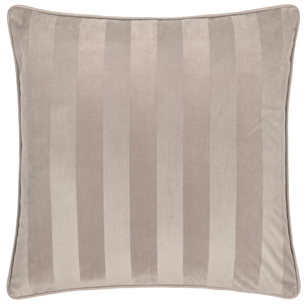 Striped Grey Cushions - Regency Stripe Velvet Cushion Cover Grey Paoletti
