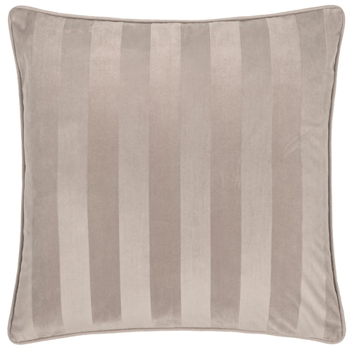 Regency Stripe Velvet Cushion Grey