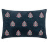 1973 Rennes Embroidered Cushion Cover in Navy