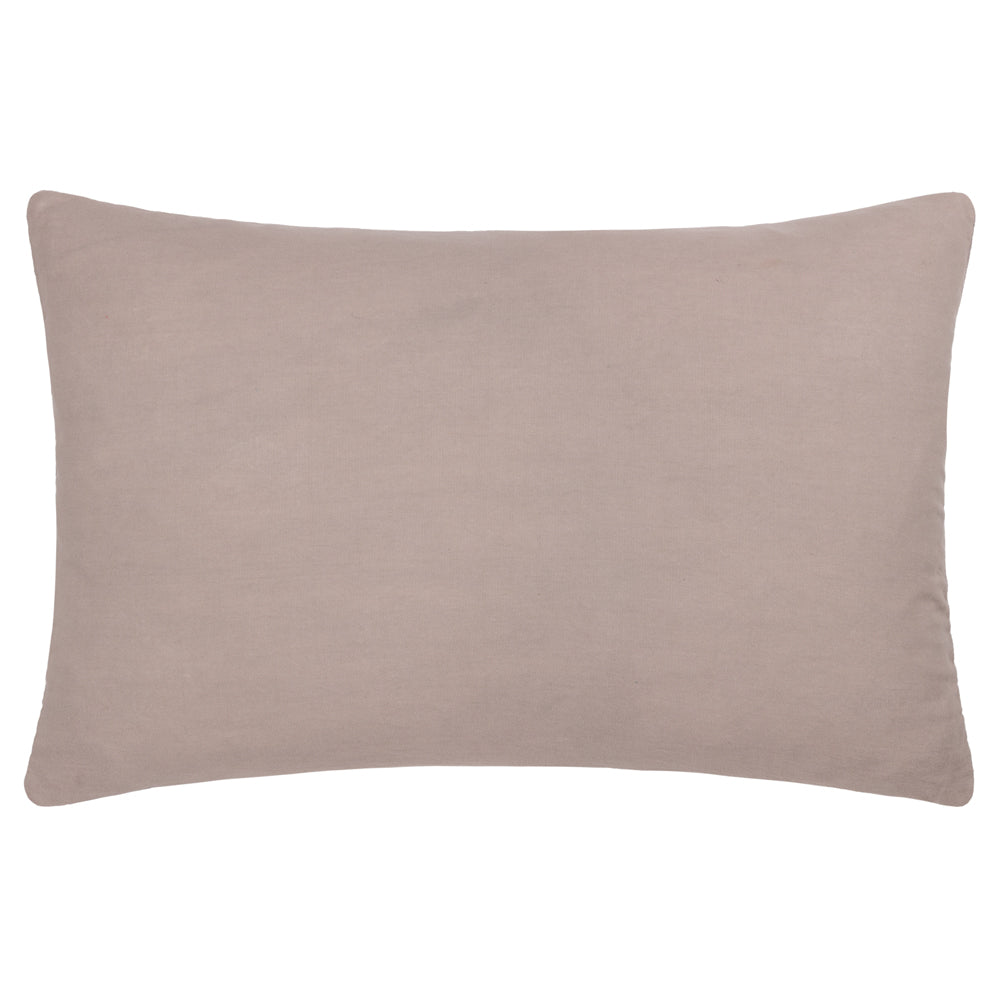 Rennes Embroidered Cushion Taupe