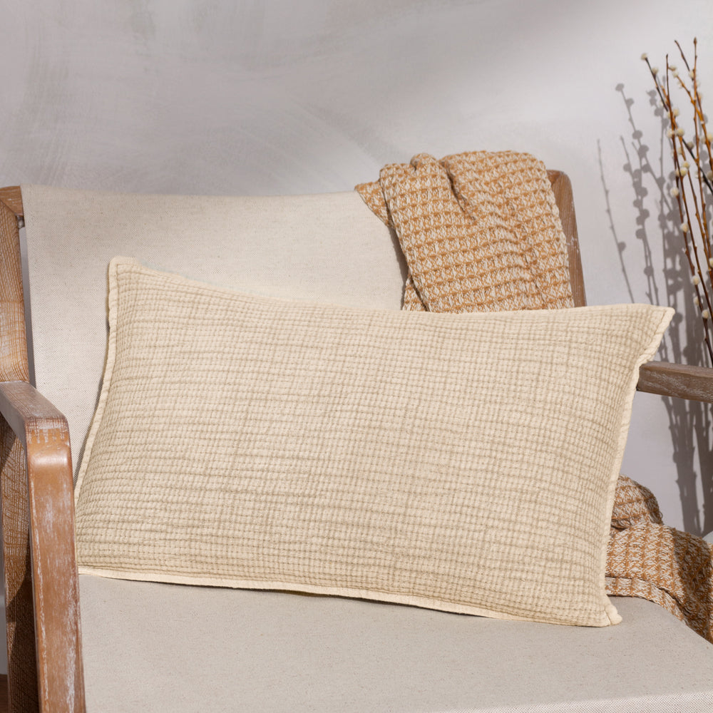 Plain Beige Cushions - Ribble  Cushion Cover Natural Yard