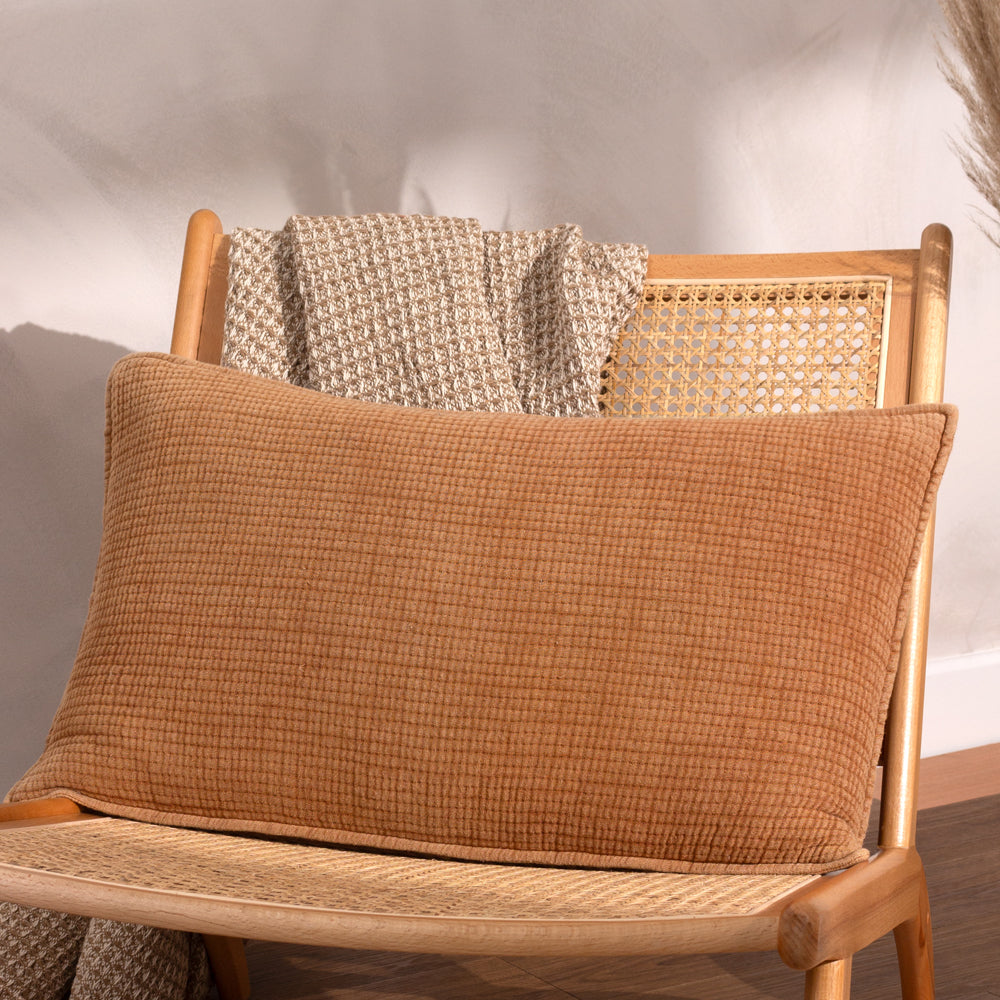 Plain Brown Cushions - Ribble  Cushion Cover Pecan Yard