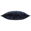 Paoletti Ripple Plush Velvet Cushion Cover in Black
