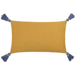 Wylder Rosa Floral Tasselled Cushion Cover in Navy/Gold
