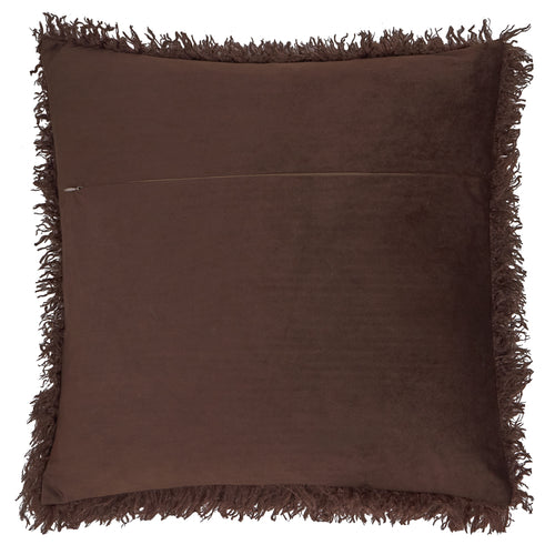 Rowan Faux Fur Cushion Chocolate