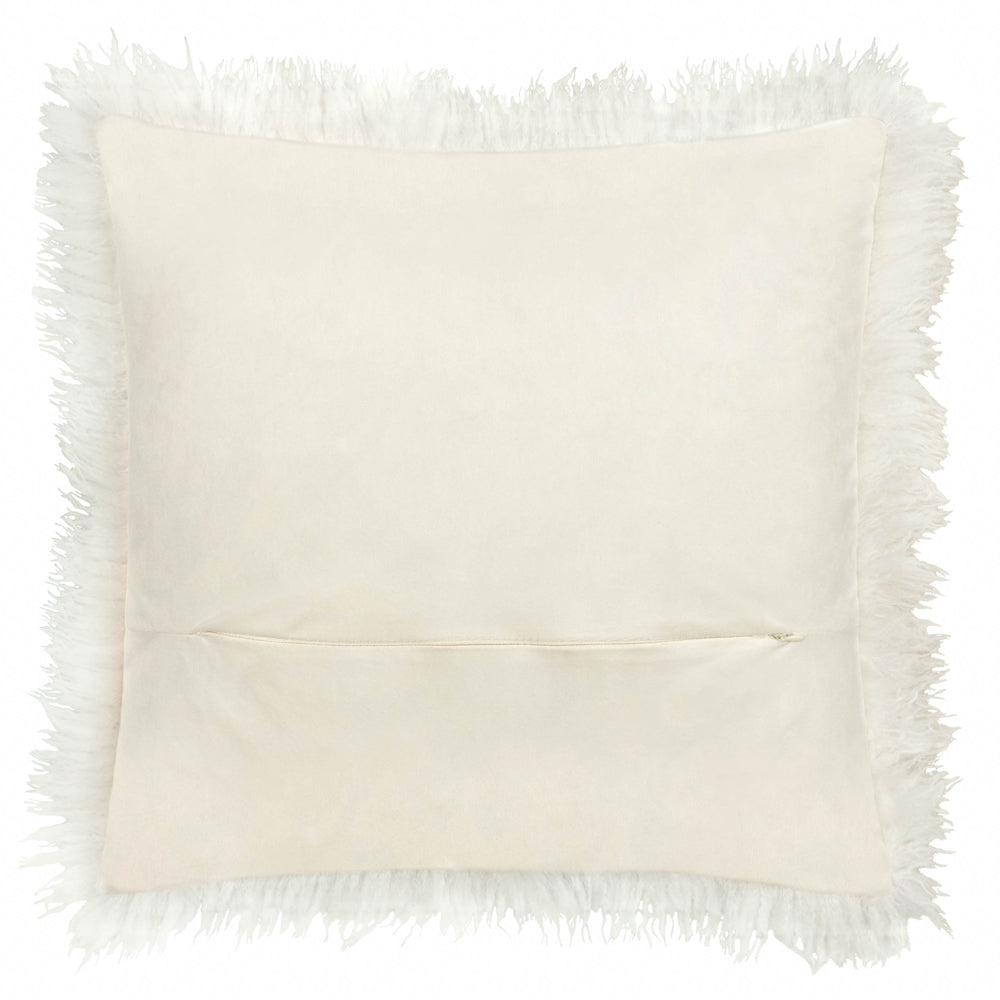 Rowan Faux Fur Cushion Ecru