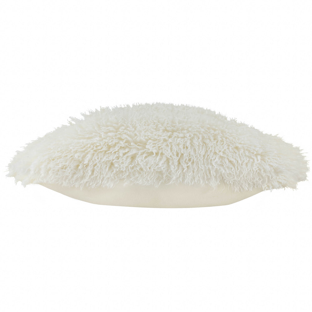 Rowan Faux Fur Cushion Ecru