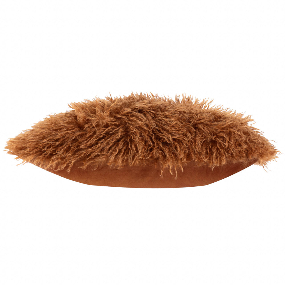 Rowan Faux Fur Cushion Ginger