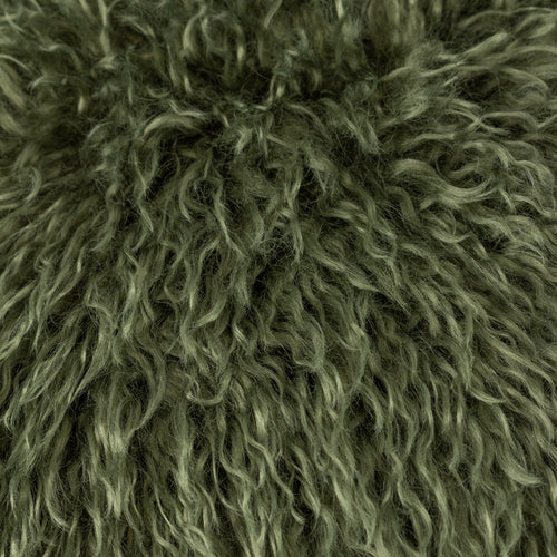  Green Cushions - Rowan Faux Fur Cushion Cover Khaki furn.