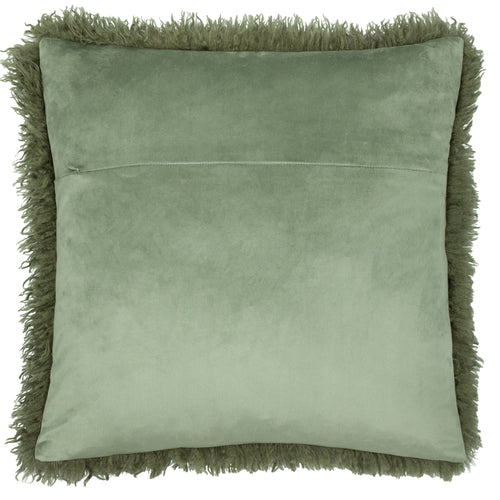  Green Cushions - Rowan Faux Fur Cushion Cover Khaki furn.