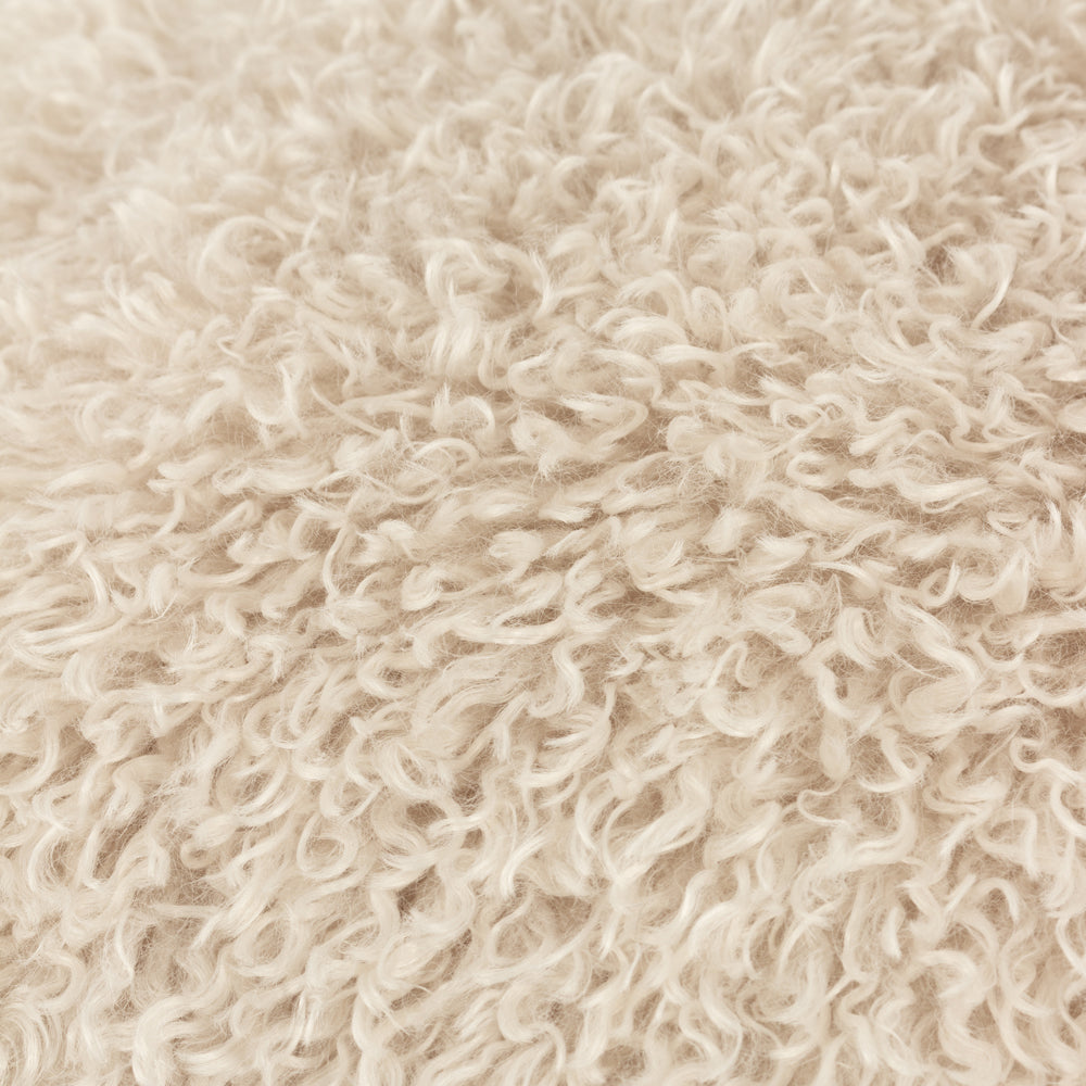 Rowan Faux Fur Cushion Natural