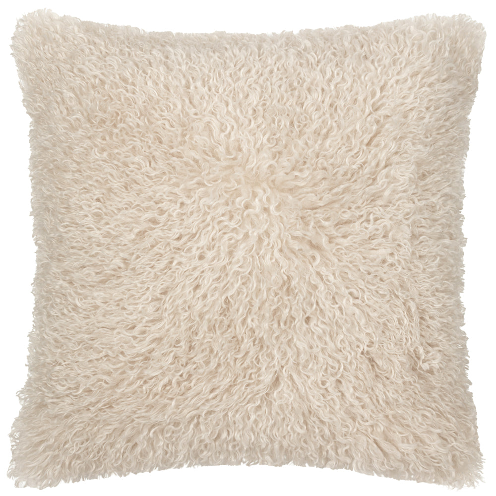 Rowan Faux Fur Cushion Natural