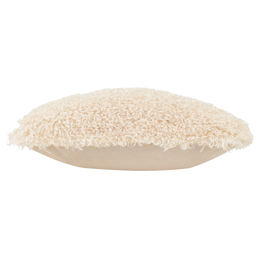 Rowan Faux Fur Cushion Natural