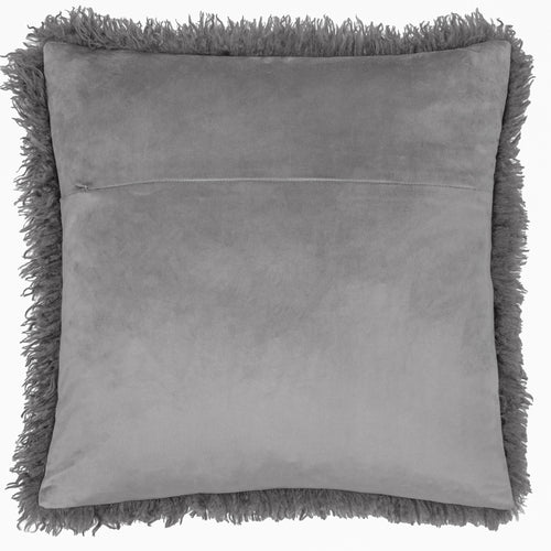  Grey Cushions - Rowan Faux Fur Cushion Cover Taupe furn.