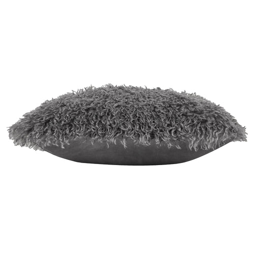  Grey Cushions - Rowan Faux Fur Cushion Cover Taupe furn.