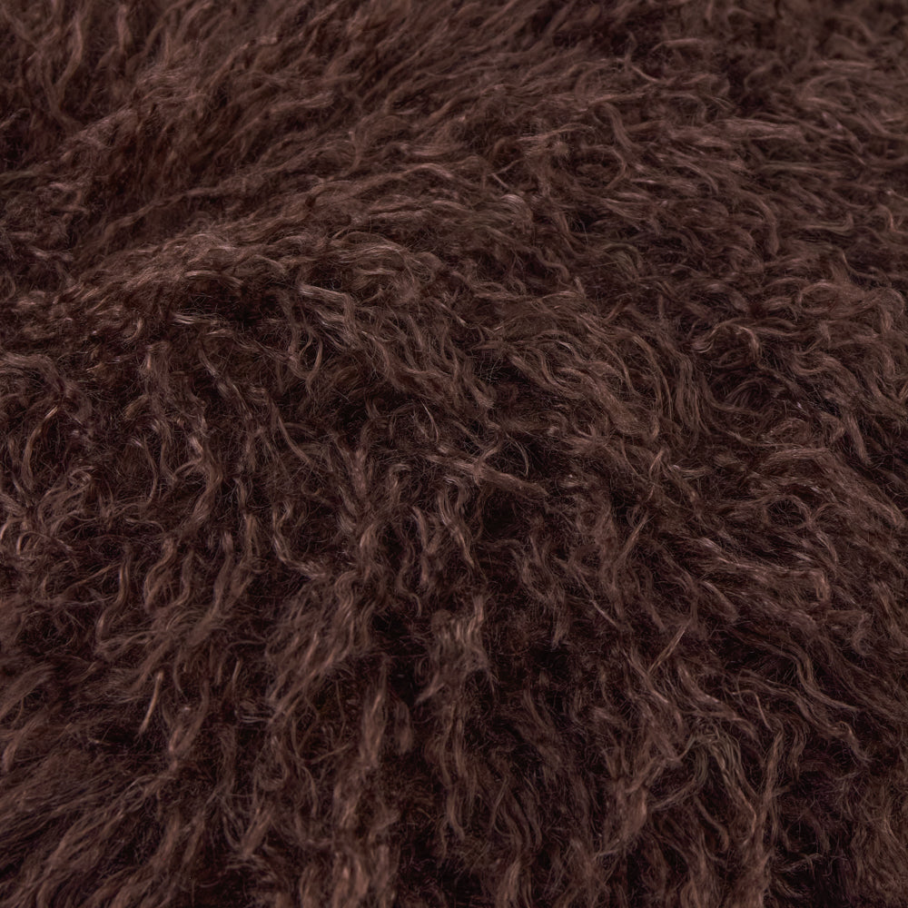 Rowan Faux Fur Throw Chocolate