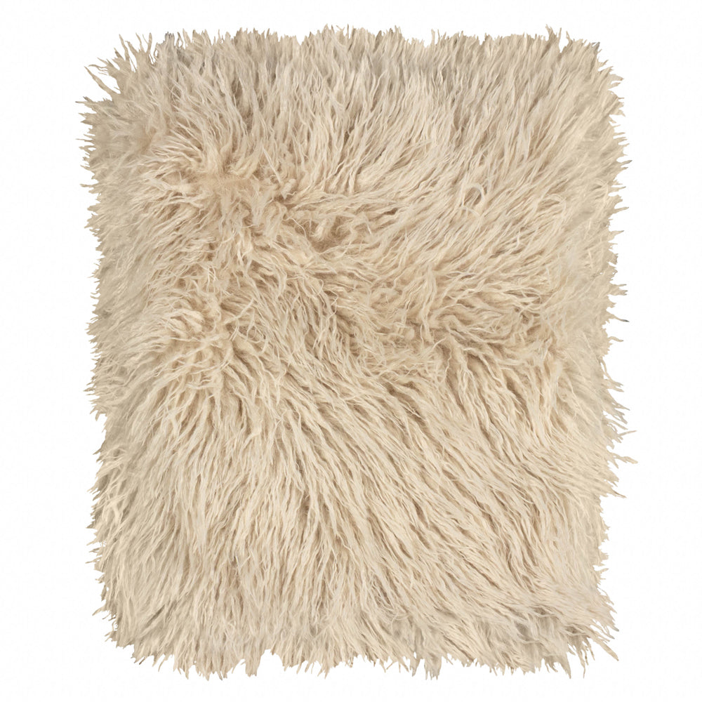 Rowan Faux Fur Throw Natural