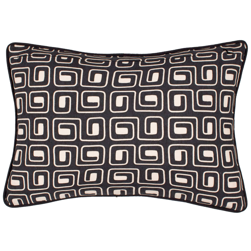 Safara Printed Cushion Black