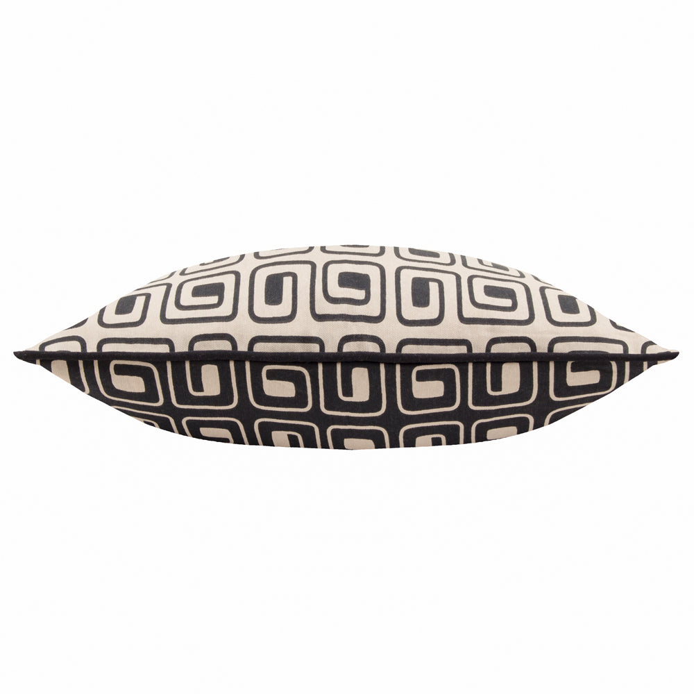 Safara Printed Cushion Black