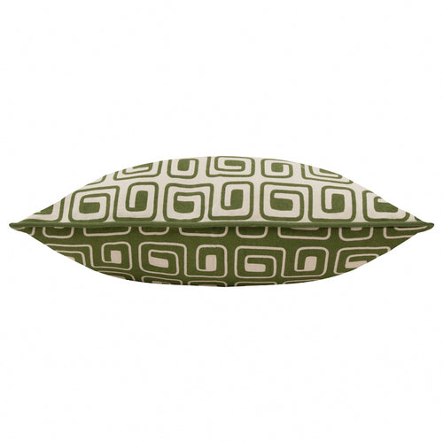 Abstract Green Cushions - Safara Printed Cushion Cover Olive HÖEM