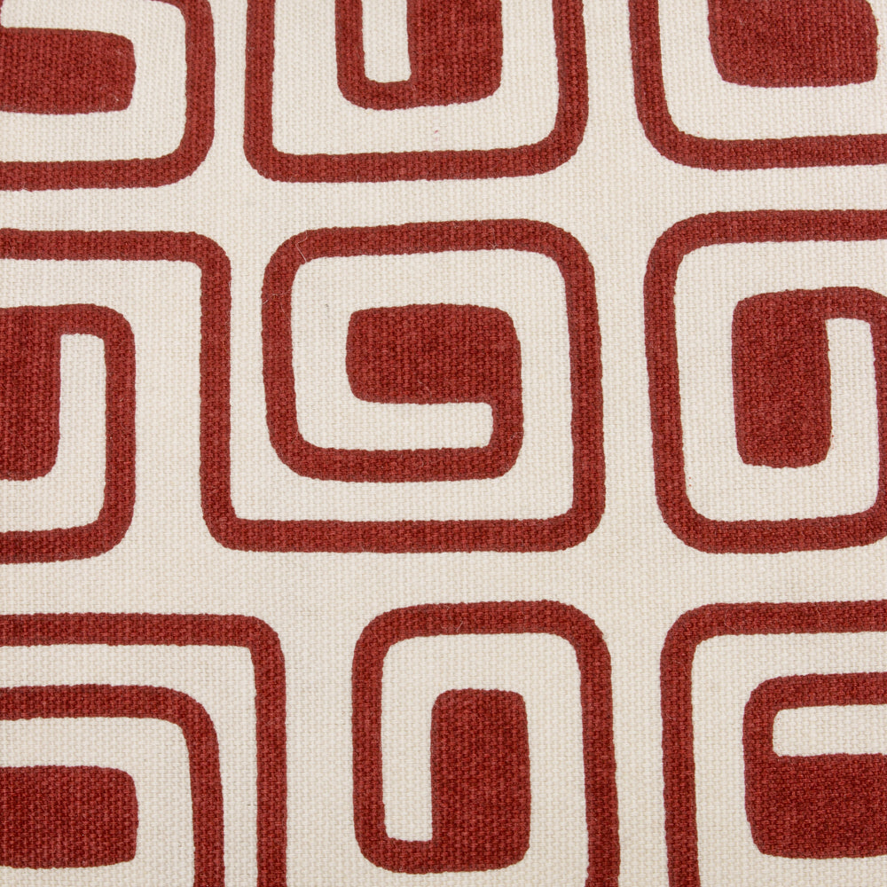 Safara Printed Cushion Red Copper