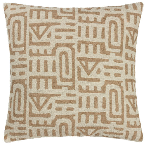 Geometric Brown Cushions - Samos  Cushion Cover Nougat/Toffee HÖEM