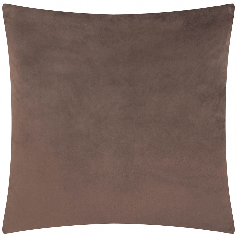 Softie Checkerboard Quilted Cushion Cinnamon/Chocolate