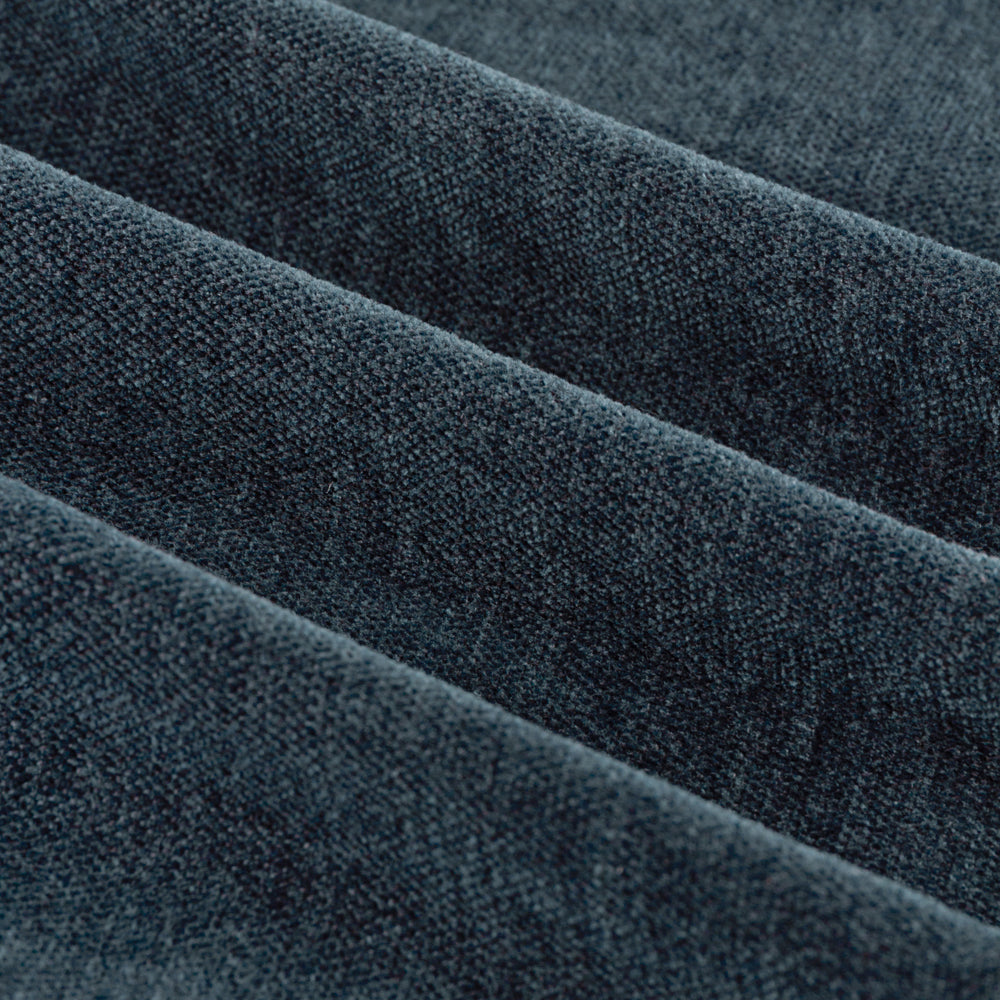 Soft Chenille Blackout Pencil Pleat Curtains Navy