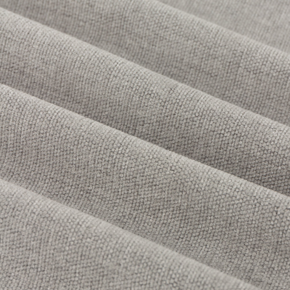Soft Chenille Blackout Pencil Pleat Curtains Silver