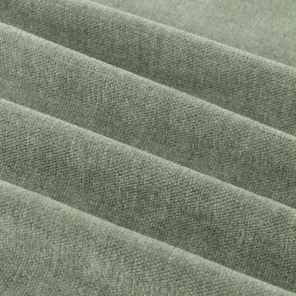 Soft Chenille Blackout Eyelet Curtains Green