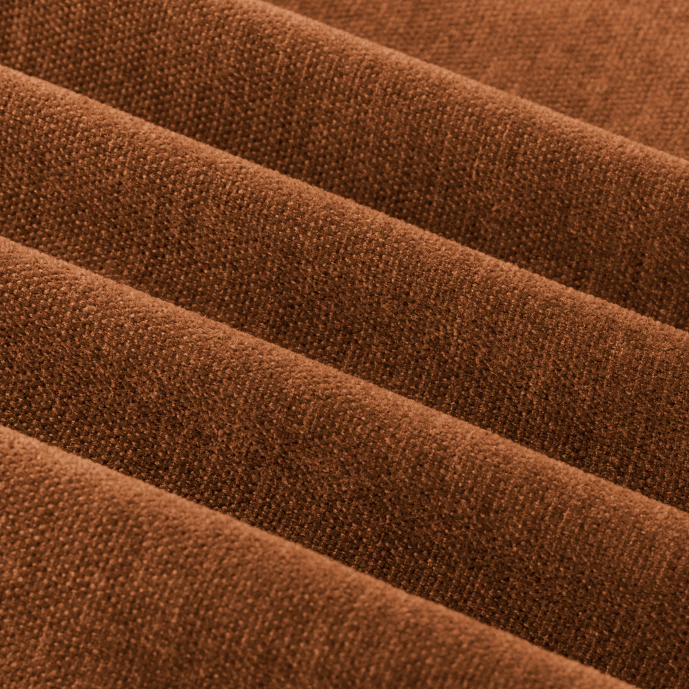 Soft Chenille Blackout Eyelet Curtains Rust