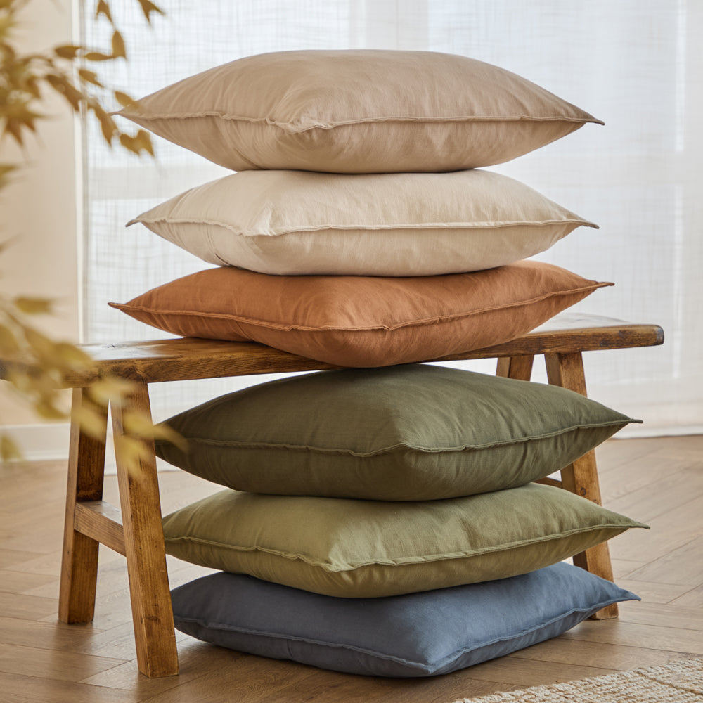 Slub Cotton Cushion Linen