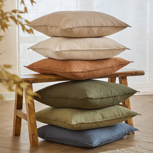 Slub Cotton Cushion Natural