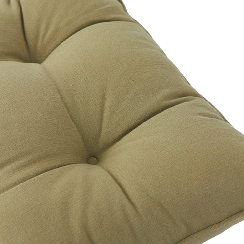 Slub Cotton 2 Pack Seat Pads Moss
