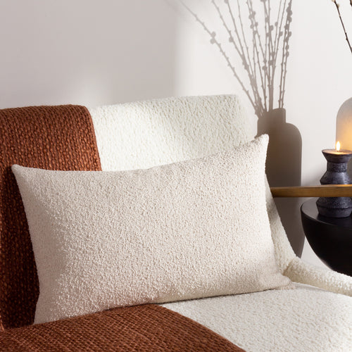 Plain Brown Cushions - Selene Rectangular Cushion Cover Nougat HÖEM