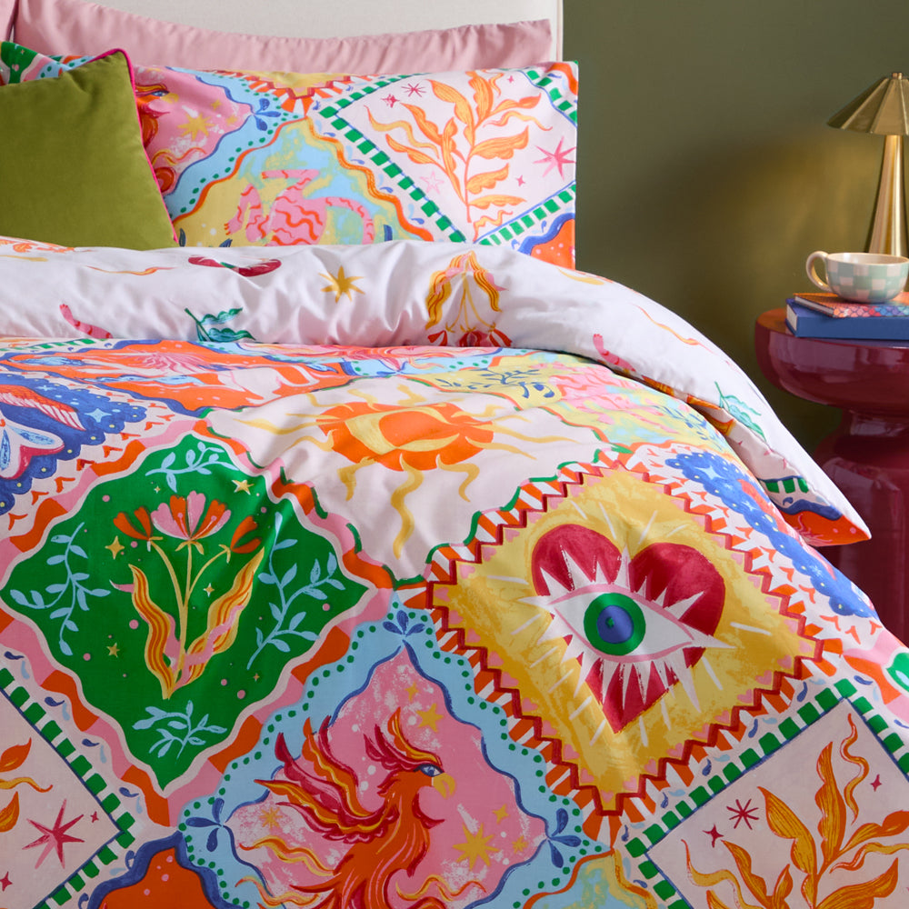 Seraphine Reversible Duvet Cover Set Multicolour