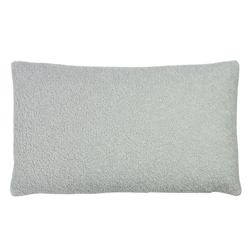 Plain Grey Cushions - Shearling Snuggle Cushion Cover Grey furn.