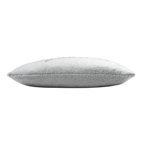 Plain Grey Cushions - Shearling Snuggle Cushion Cover Grey furn.