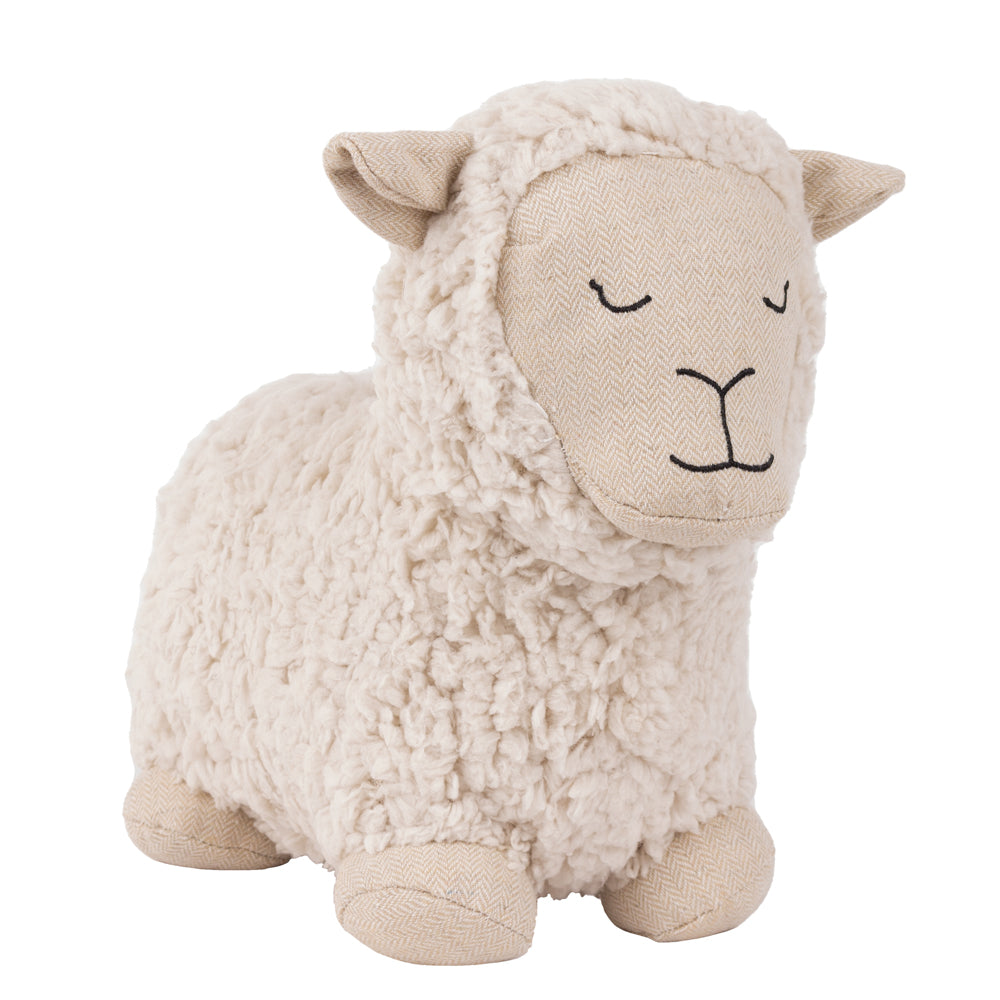 Animal White Accessories - Sheep Shearling Fleece Door Stop White Paoletti