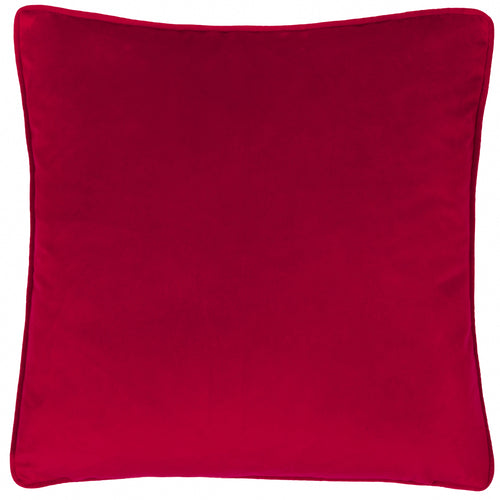  Multi Cushions - Showtime Embroidered Velvet Cushion Cover Pine/Red furn.