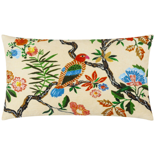 Sittacula Embroidered Cushion Multicolour