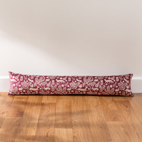 Animal Purple Cushions - Skandi Woodland  Draught Excluder Berry furn.