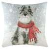 Evans Lichfield Snowy Dog Cushion Cover in Multicolour